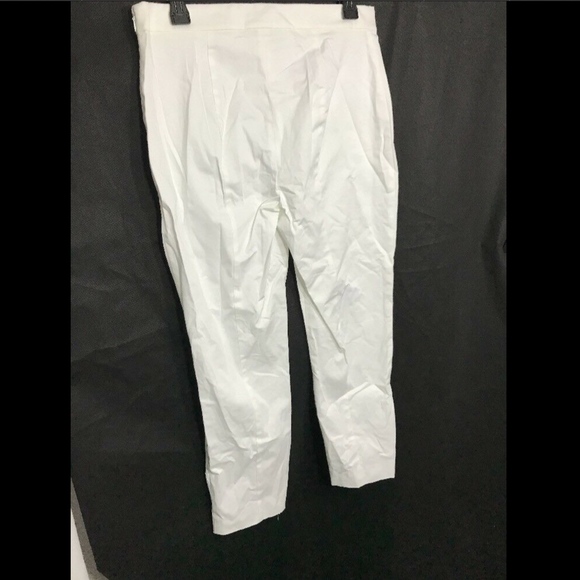 NWT! $265 Theory 'Tonerma Sateen'‎ Stretch Pant White [SZ 8 ] - Picture 7 of 8